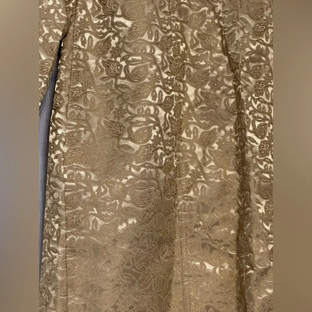 Anne Klein - Gold Tailored Trench and Skirt Suit set - Picture 7 of 16